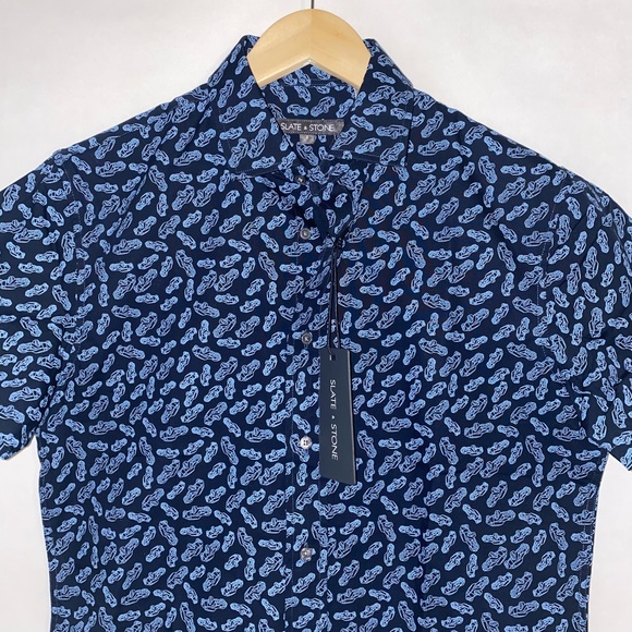 Slate and Stone Blue Collar Shirt - Picture 5 of 7